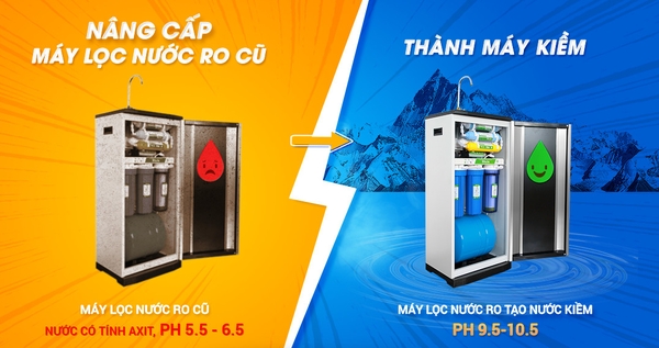CHƯƠNG TRÌNH NÂNG CẤP RO THÀNH ION KIỀM ( HÀ NỘI )