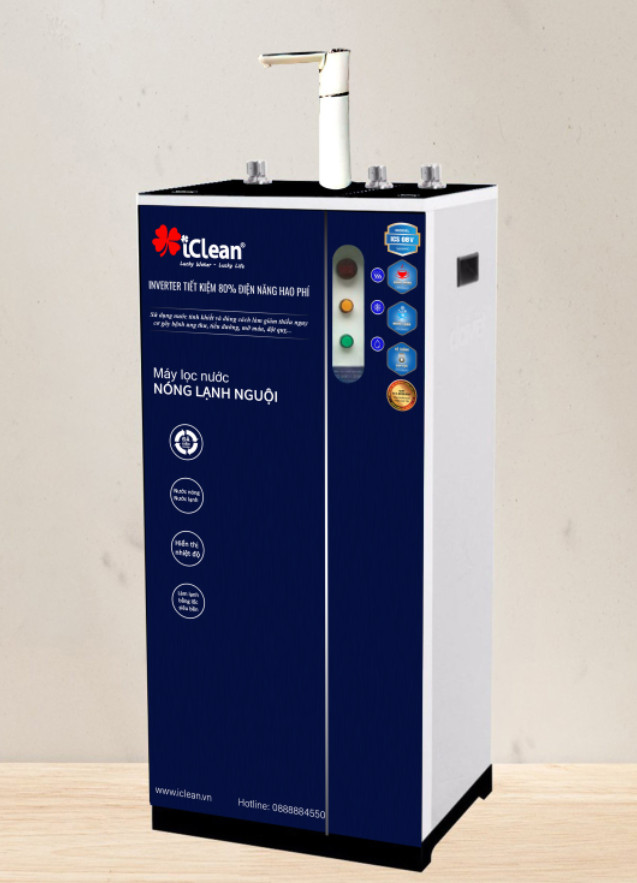 Máy lọc nước nóng -lạnh - nguội inverter hiển thị nhiệt độ iClean ICS08K