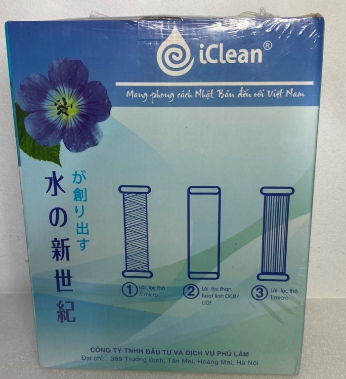 Bộ 3 lõi lọc thô 123 ( Dập chìm thương hiệu iClean)