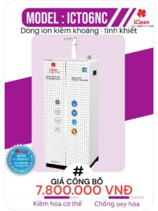 Máy lọc nước ion kiềm tích hợp khoáng – tinh khiết  ICT06NC